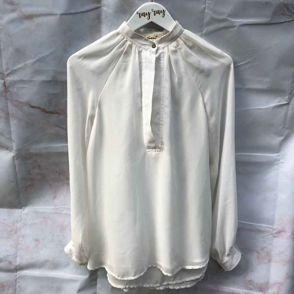 Testament (Anthropologie) Soft White Blouse